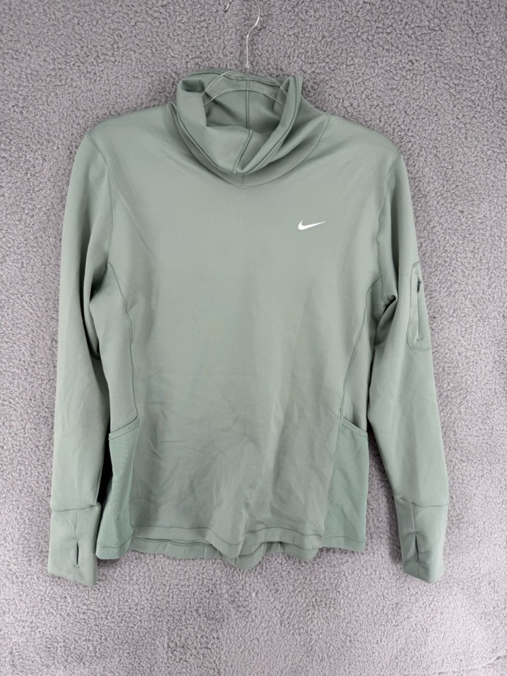 Nike Light Sage Green Performance Half-Zip Top